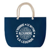 Sac de plage Bleu anse corde Alexandre Mythe Légende - étoile