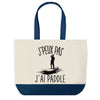 Sac de shopping bleu J'peux pas Paddle
