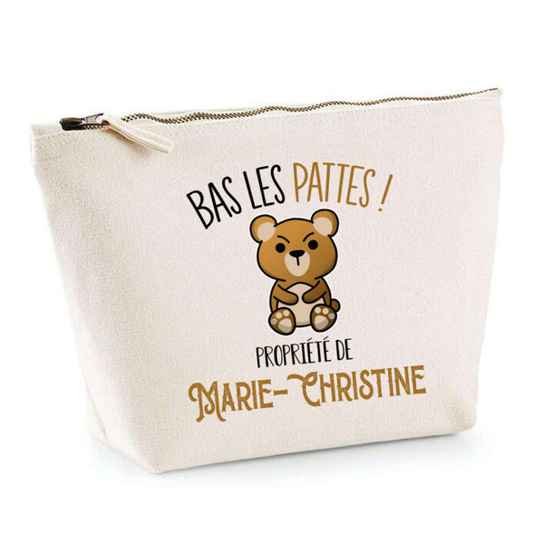 Trousse pochette de rangement maquillage Fête des Mères Mamie Famille Idée Cadeau anniversaire Noël Travail Boulot Métier Départ Retraite Collègue Femme