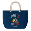 Sac de plage Bleu anse corde J'peux Pas Potager