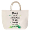 Sac Fête des Mères Mamie Famille Idée Cadeau anniversaire Noël Travail Boulot Métier Départ Retraite Collègue Femme cabas shopping plage