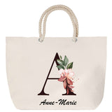 Sac Fête des Mères Mamie Famille Idée Cadeau anniversaire Noël Travail Boulot Métier Départ Retraite Collègue Femme cabas shopping plage