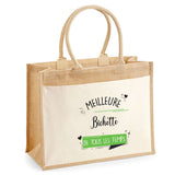 Sac Fête des Mères Mamie MAman Soeur Femme Famille Idée Cadeau anniversaire Noël Travail Boulot Métier Départ Retraite Collègue Femme cabas shopping plage