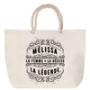 Sac Fête des Mères Mamie Famille Idée Cadeau anniversaire Noël Travail Boulot Métier Départ Retraite Collègue Femme cabas shopping plage