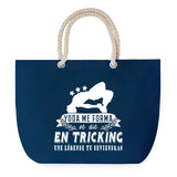 Sac de plage Bleu anse corde Tricking Légende Humour Geek