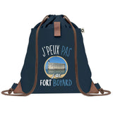 sac a dos bleu coton recycle avec pochette idee cadeau originale pour collegue ami prof ou membre de la famille cadeau mixte noel anniversaire secret santa ou depart au travail sac leger pratique et ecologique design breton moderne