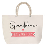 Sac Fête des Mères Mamie Famille Idée Cadeau anniversaire Noël Travail Boulot Métier Départ Retraite Collègue Femme cabas shopping plage