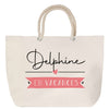 Sac Fête des Mères Mamie Famille Idée Cadeau anniversaire Noël Travail Boulot Métier Départ Retraite Collègue Femme cabas shopping plage
