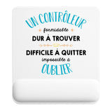 Tapis de souris ergonomique avec repose-poignet, accessoire bureau pour femme et homme, fête des pères, cadeau pas cher, idée cadeau fête des mères, secret santa, départ à la retraite, télétravail et gaming