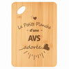 Planche bambou gravée personnalisée femme idée cadeau Fête des Mères apéro 30×20 prénom cuisine plateau fromage anniversaire noel maman mamie