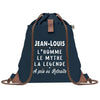 sac a dos homme bleu coton recycle avec pochette idee cadeau utile pour collegue papa ou ami cadeau homme noel anniversaire secret santa ou depart a la retraite sac durable pratique et robuste design sobre et elegant