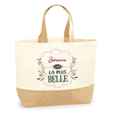 Sac Jute Fête des Mères Fêtes des Pères Mamie Papi Famille Idée Cadeau anniversaire Noël Travail Boulot Métier Départ Retraite Collègue Femme Homme
