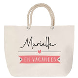 Sac Fête des Mères Mamie Famille Idée Cadeau anniversaire Noël Travail Boulot Métier Départ Retraite Collègue Femme cabas shopping plage