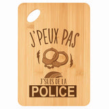 Planche bambou gravée personnalisée femme homme idée cadeau Fête des Mères Fête des Pères apéro papa maman prénom cuisine plateau fromage
