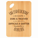 Planche bambou gravée personnalisée femme idée cadeau Fête des Mères apéro 30×20 prénom cuisine plateau fromage anniversaire noel maman mamie