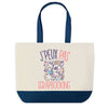 Sac de shopping bleu J'peux pas Scrapbooking