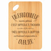 Planche bambou gravée personnalisée homme idée cadeau Fête des Pères apéro 30×20 prénom cuisine plateau fromage anniversaire noel papa papi 