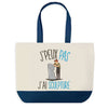 Sac de shopping bleu J'peux pas Sculpture