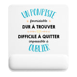 Tapis de souris ergonomique avec repose-poignet, accessoire bureau pour femme et homme, fête des pères, cadeau pas cher, idée cadeau fête des mères, secret santa, départ à la retraite, télétravail et gaming