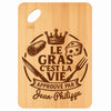 Planche bambou gravée personnalisée homme idée cadeau Fête des Pères apéro 30×20 prénom cuisine plateau fromage anniversaire noel papa papi 