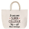 Sac Fête des Mères Mamie Famille Idée Cadeau anniversaire Noël Travail Boulot Métier Départ Retraite Collègue Femme cabas shopping plage