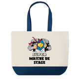 Sac de shopping bleu Super Maitre de Stage