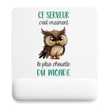 Tapis de souris ergonomique avec repose-poignet, accessoire bureau pour femme et homme, fête des pères, cadeau pas cher, idée cadeau fête des mères, secret santa, départ à la retraite, télétravail et gaming