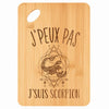 Planche bambou gravée personnalisée femme homme idée cadeau Fête des Mères Fête des Pères apéro papa maman prénom cuisine plateau fromage