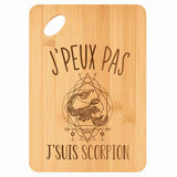 Planche bambou gravée personnalisée femme homme idée cadeau Fête des Mères Fête des Pères apéro papa maman prénom cuisine plateau fromage