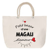 Sac Fête des Mères Mamie Famille Idée Cadeau anniversaire Noël Travail Boulot Métier Départ Retraite Collègue Femme cabas shopping plage
