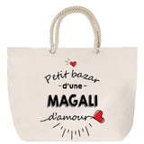 Sac Fête des Mères Mamie Famille Idée Cadeau anniversaire Noël Travail Boulot Métier Départ Retraite Collègue Femme cabas shopping plage