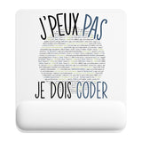 Tapis de souris ergonomique avec repose-poignet, accessoire bureau pour femme et homme, fête des pères, cadeau pas cher, idée cadeau fête des mères, secret santa, départ à la retraite, télétravail et gaming