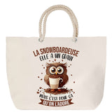 Sac Fête des Mères Mamie Famille Idée Cadeau anniversaire Noël Travail Boulot Métier Départ Retraite Collègue Femme cabas shopping plage