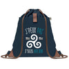 sac a dos bleu coton recycle avec pochette idee cadeau originale pour collegue ami prof ou membre de la famille cadeau mixte noel anniversaire secret santa ou depart au travail sac leger pratique et ecologique design breton moderne