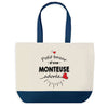 Sac de shopping bleu Bazar d'une Monteuse adorée