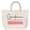 Sac Fête des Mères Mamie Famille Idée Cadeau anniversaire Noël Travail Boulot Métier Départ Retraite Collègue Femme cabas shopping plage