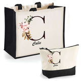 Cabas femme sac plage ou shopping tote bag pochette trousse Idée cadeau original pour anniversaire Noël travail départ retraite collègue famille fete des mères maman mamie