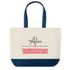 Sac de shopping bleu Alix en Vacances