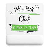 Tapis de souris ergonomique avec repose-poignet, accessoire bureau pour femme et homme, fête des pères, cadeau pas cher, idée cadeau fête des mères, secret santa, départ à la retraite, télétravail et gaming