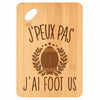 Planche bambou gravée personnalisée femme homme idée cadeau Fête des Mères Fête des Pères apéro papa maman prénom cuisine plateau fromage
