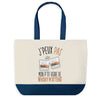 Sac de shopping bleu J'peux pas Whiskey