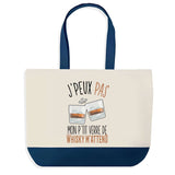 Sac de shopping bleu J'peux pas Whiskey