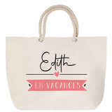 Sac Fête des Mères Mamie Famille Idée Cadeau anniversaire Noël Travail Boulot Métier Départ Retraite Collègue Femme cabas shopping plage