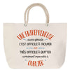 Sac Fête des Mères Mamie Famille Idée Cadeau anniversaire Noël Travail Boulot Métier Départ Retraite Collègue Femme cabas shopping plage