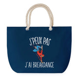 Sac de plage Bleu anse corde J'peux Pas Breakdance