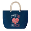 Sac de plage Bleu anse corde J'peux Pas Crochet