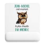 Tapis de souris ergonomique avec repose-poignet, accessoire bureau pour femme et homme, fête des pères, cadeau pas cher, idée cadeau fête des mères, secret santa, départ à la retraite, télétravail et gaming