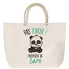 Sac Fête des Mères Mamie Famille Idée Cadeau anniversaire Noël Travail Boulot Métier Départ Retraite Collègue Femme cabas shopping plage