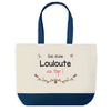 Sac de shopping bleu Louloute au Top