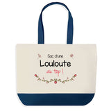 Sac de shopping bleu Louloute au Top